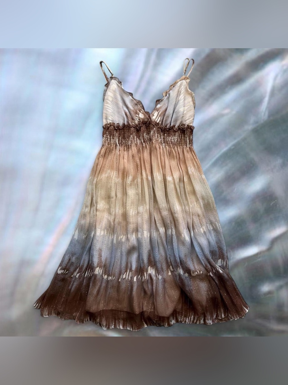 Vintage BCBGMAXAZRIA Aquamarine Ombre dress